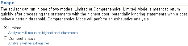 Description of sql_access_advisor_mode.gif follows